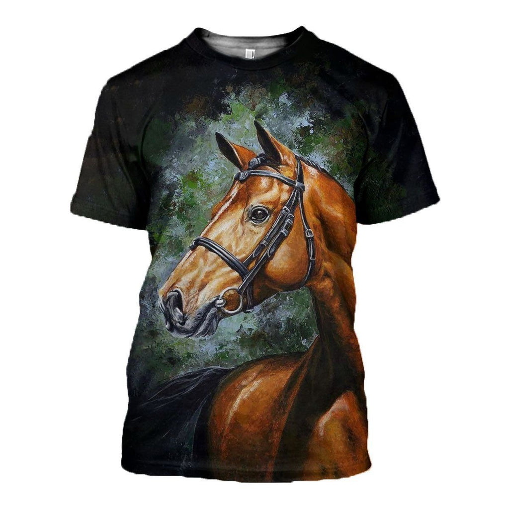 Horse graphic t-shirt, unisex cotton tee