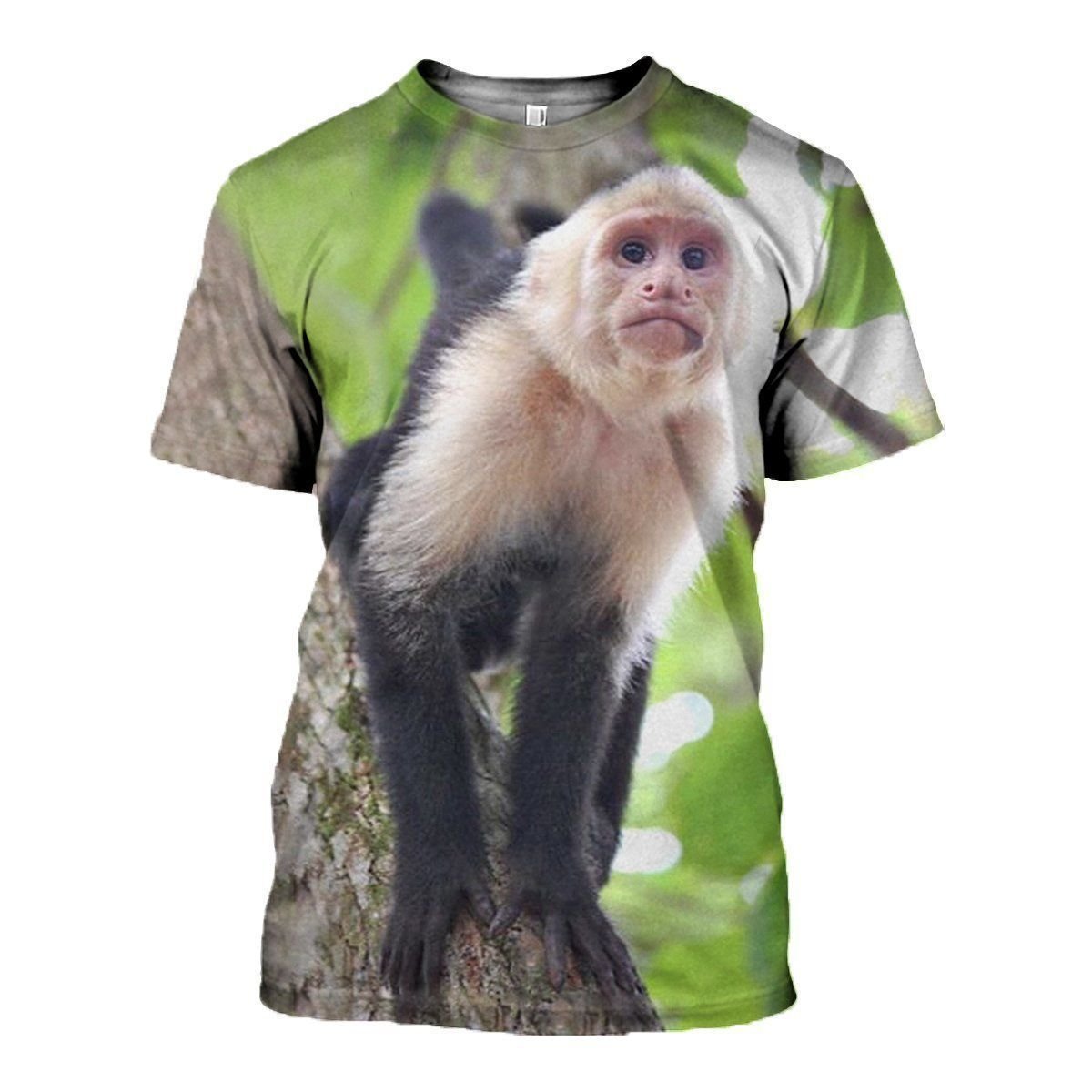 Capuchin graphic t-shirt, unisex cotton tee
