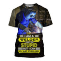 Welder graphic t-shirt, unisex cotton tee