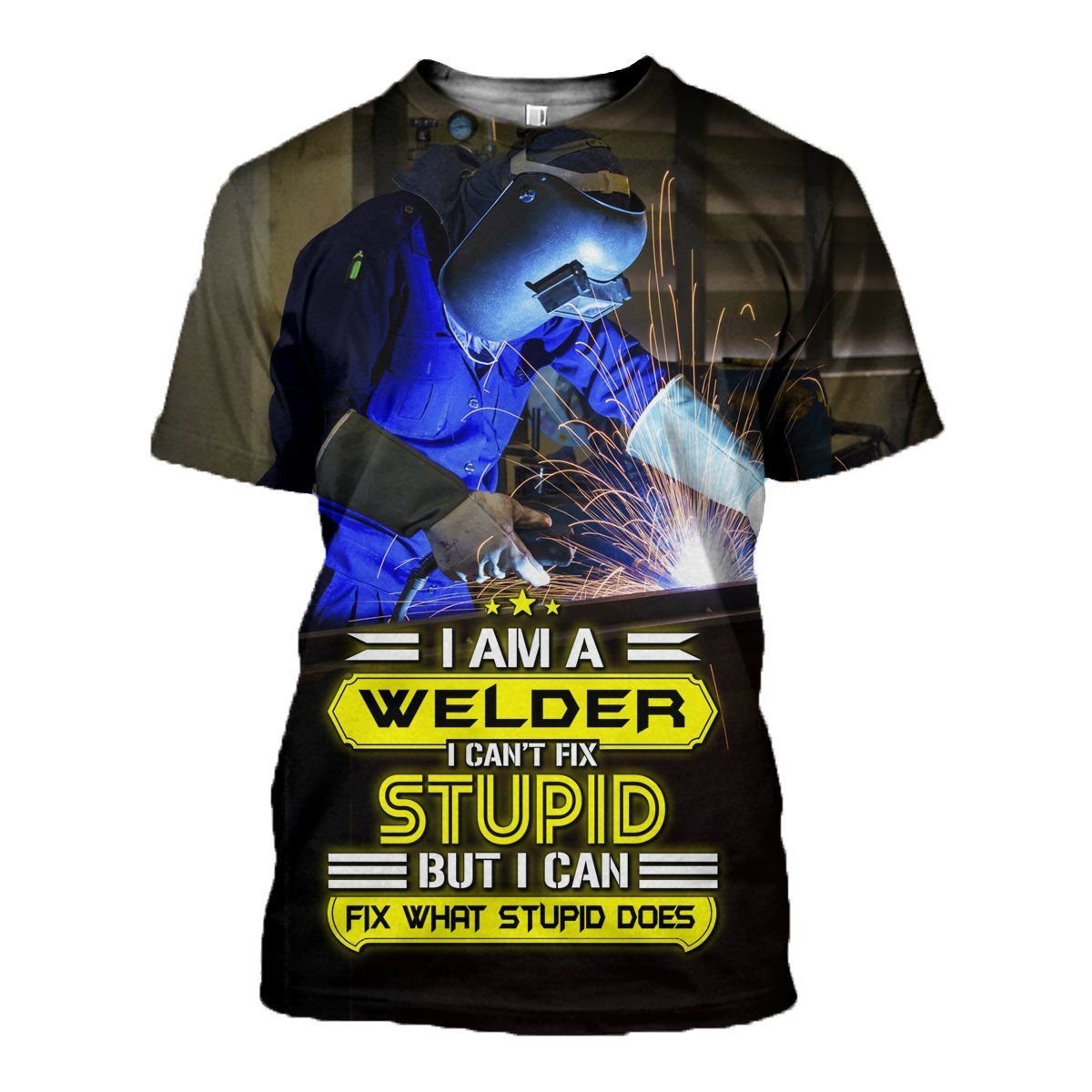 Welder graphic t-shirt, unisex cotton tee
