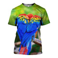 Parrot Couple graphic t-shirt, unisex cotton tee