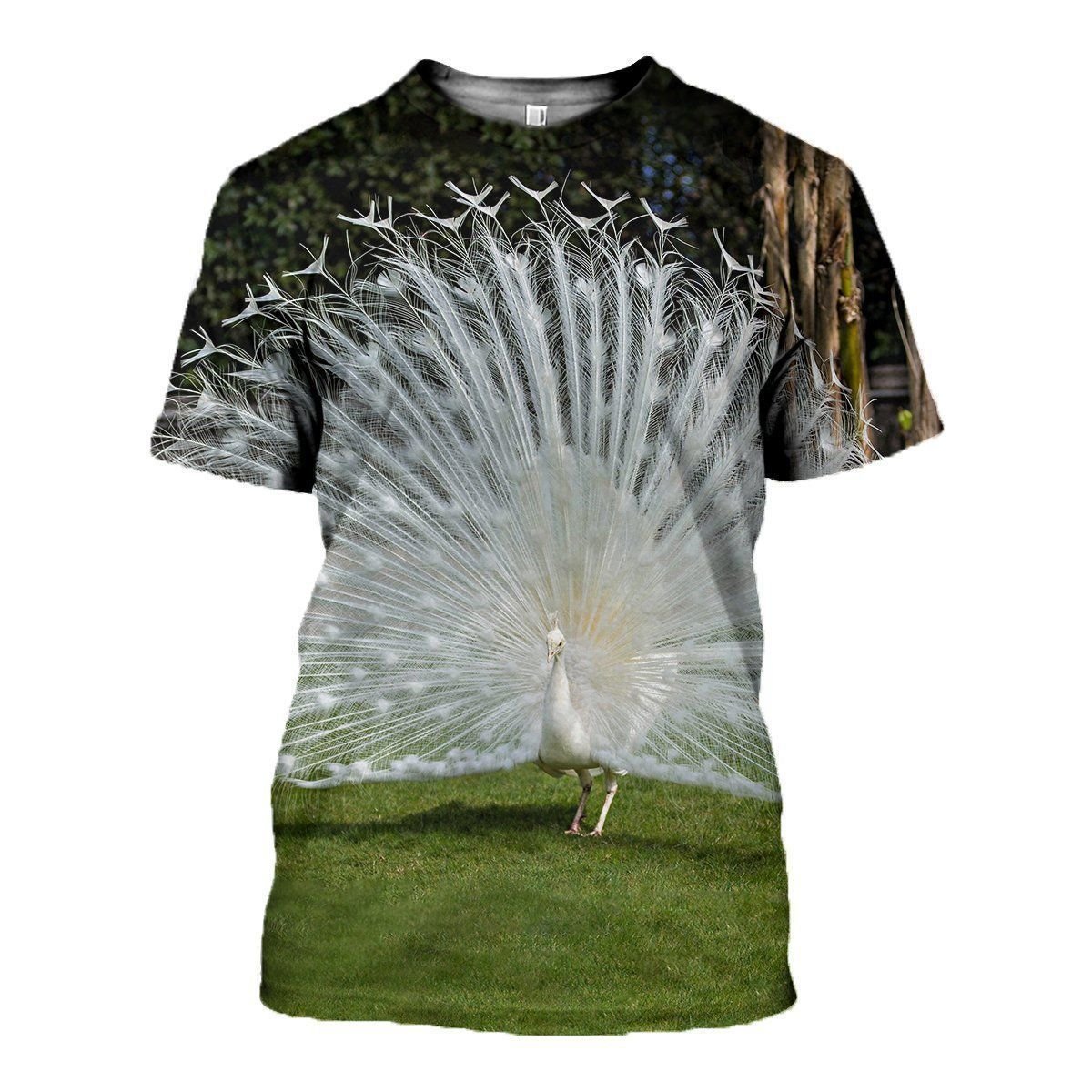 Peacock Bird Kb graphic t-shirt, unisex cotton tee
