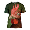 Chicken Art graphic t-shirt, unisex cotton tee