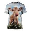 Cow graphic t-shirt, unisex cotton tee
