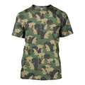 Camo Bear Art graphic t-shirt, unisex cotton tee