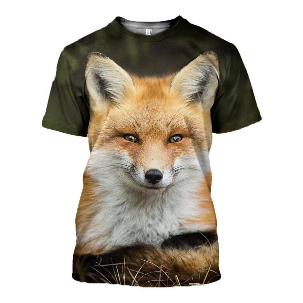 Fox graphic t-shirt, unisex cotton tee