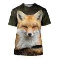 Fox graphic t-shirt, unisex cotton tee