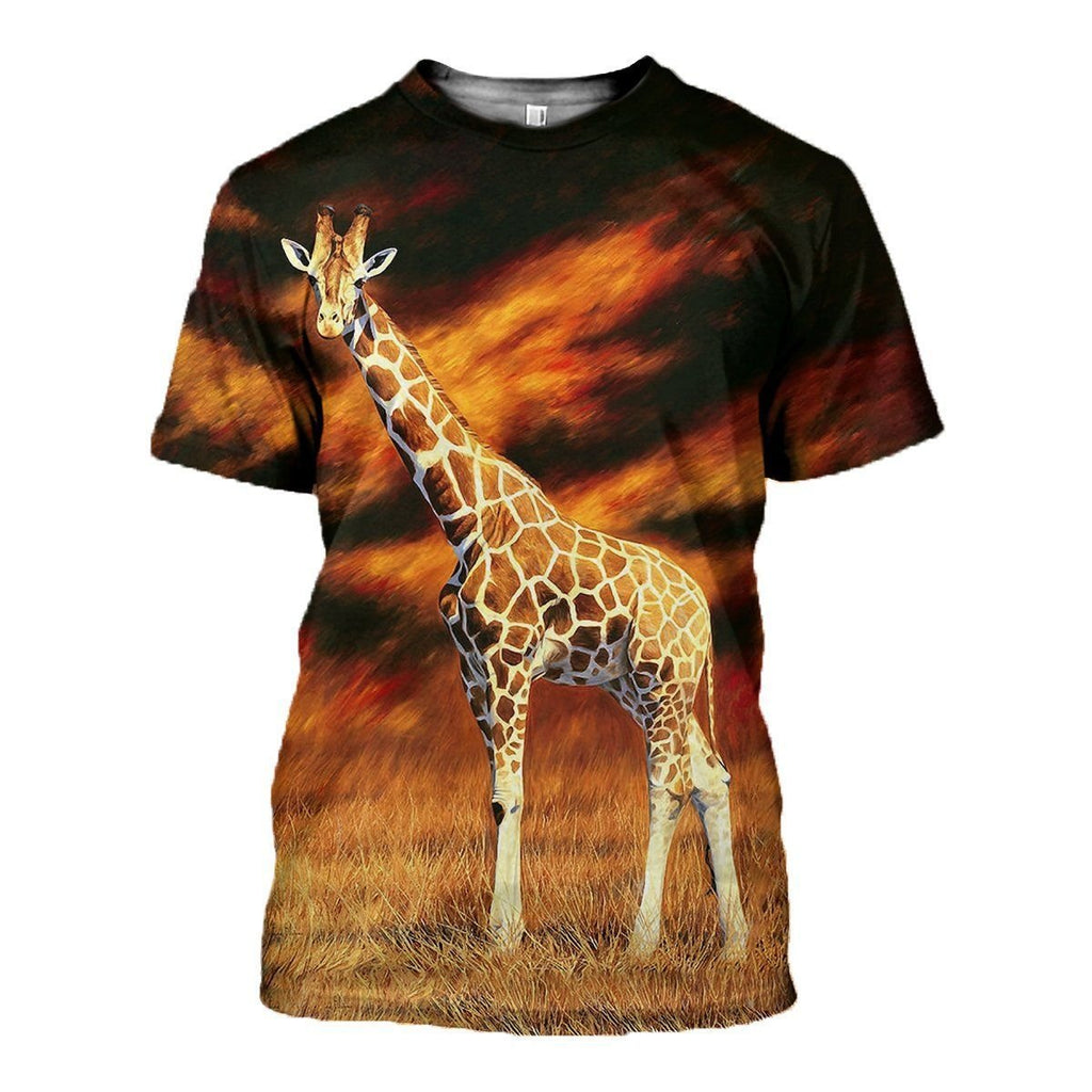 Giraffe graphic t-shirt, unisex cotton tee