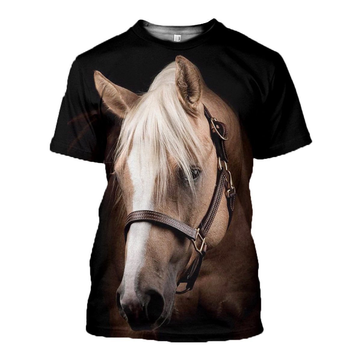 Horse graphic t-shirt, unisex cotton tee