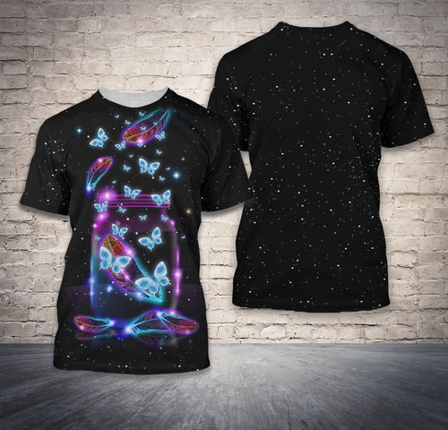 Butterfly Bling Bling graphic t-shirt, unisex cotton tee