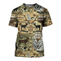 Hunting Art graphic t-shirt, unisex cotton tee