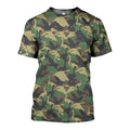 Camo Duck and Canada Geese Art graphic t-shirt, unisex cotton tee