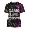 Camo graphic t-shirt, unisex cotton tee