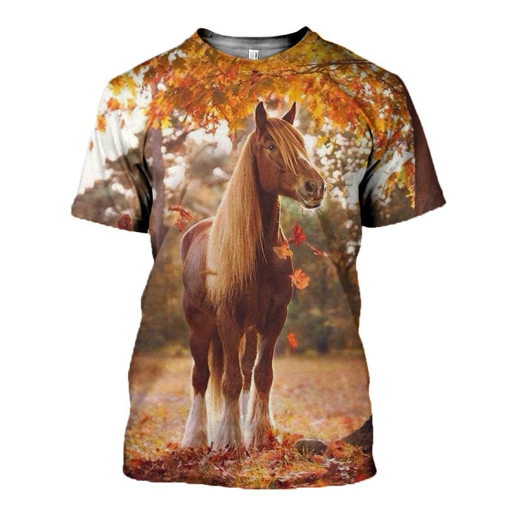Horse graphic t-shirt, unisex cotton tee