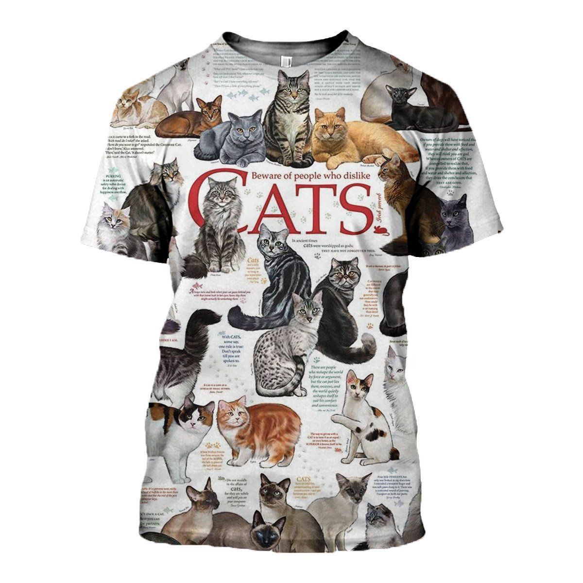 Cats Collection graphic t-shirt, unisex cotton tee