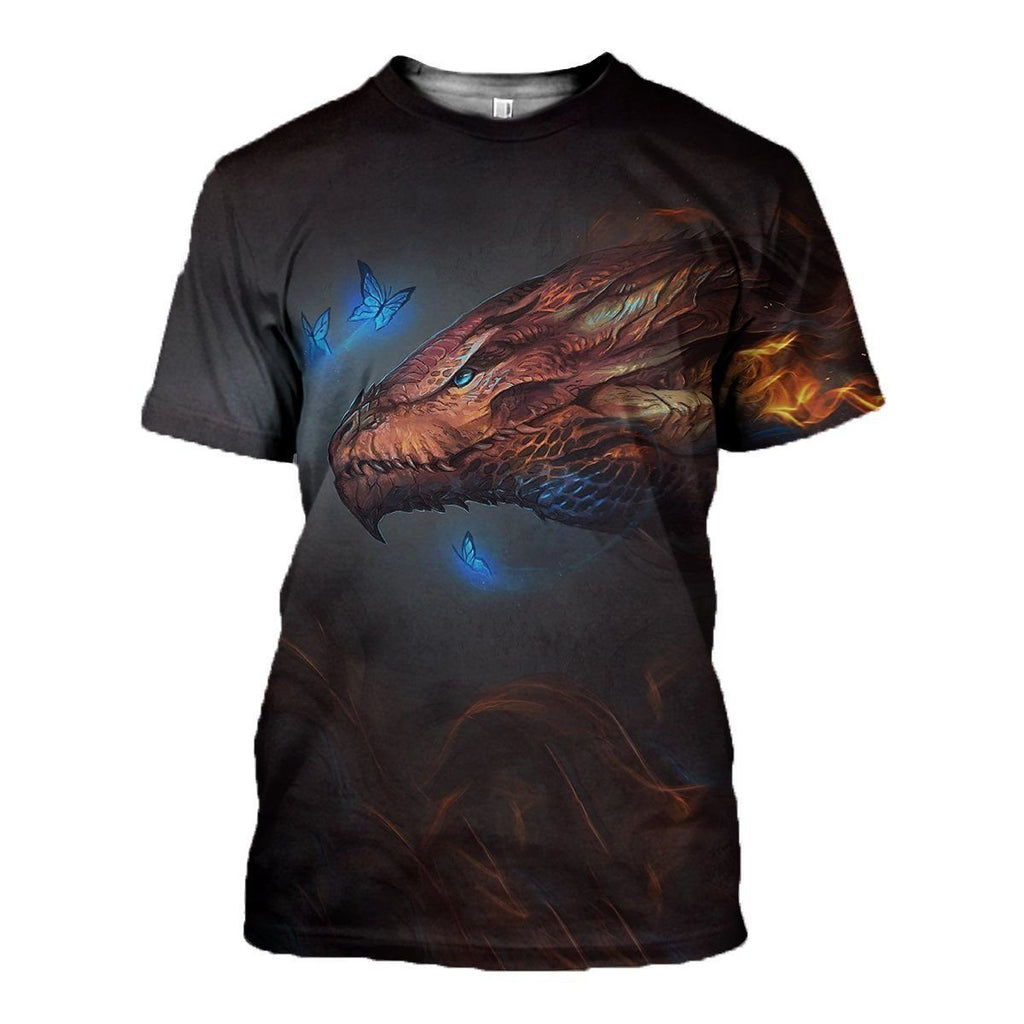 Dragon graphic t-shirt, unisex cotton tee