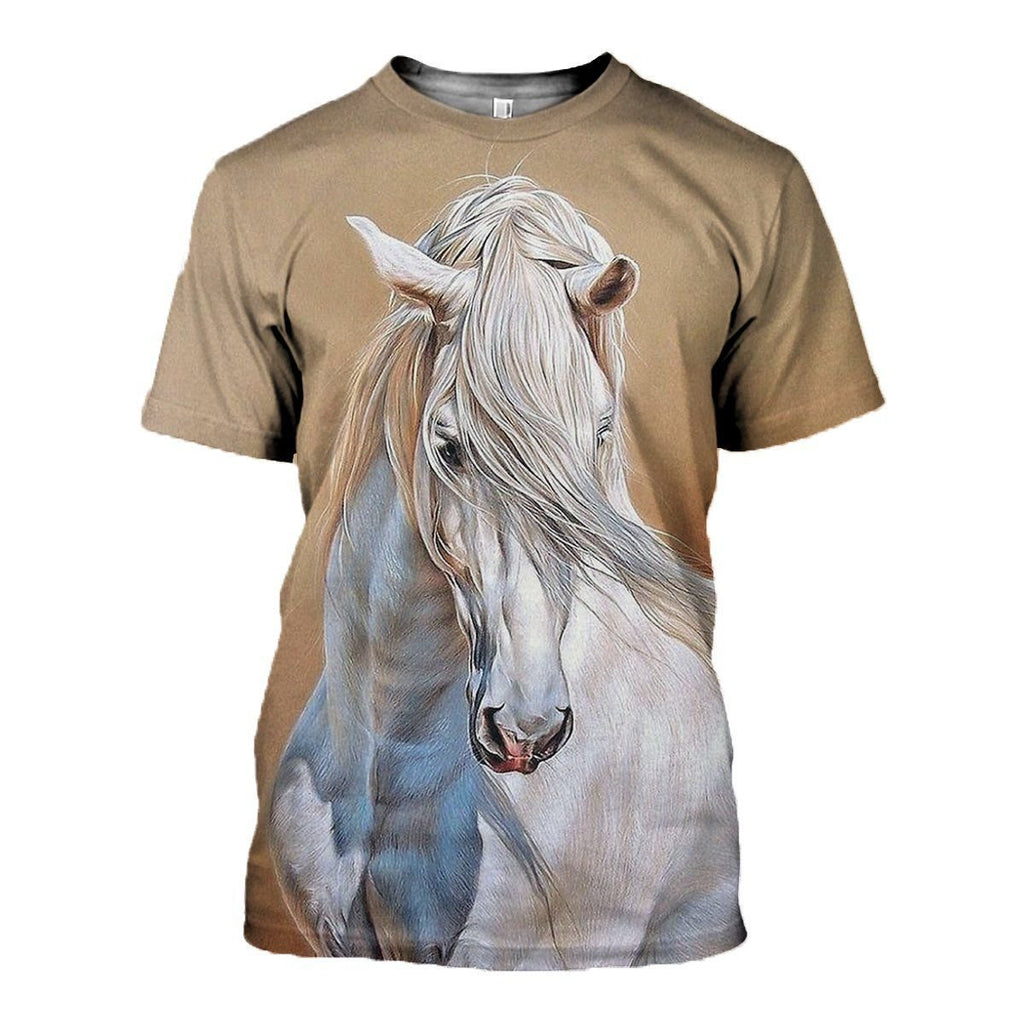 Horse graphic t-shirt, unisex cotton tee