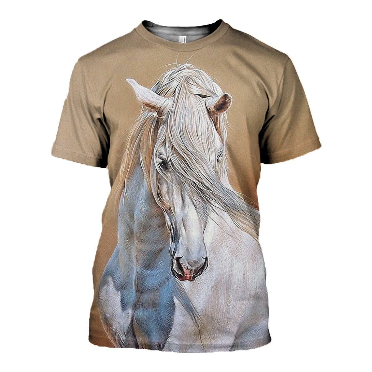 Horse graphic t-shirt, unisex cotton tee