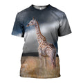 Giraffe graphic t-shirt, unisex cotton tee