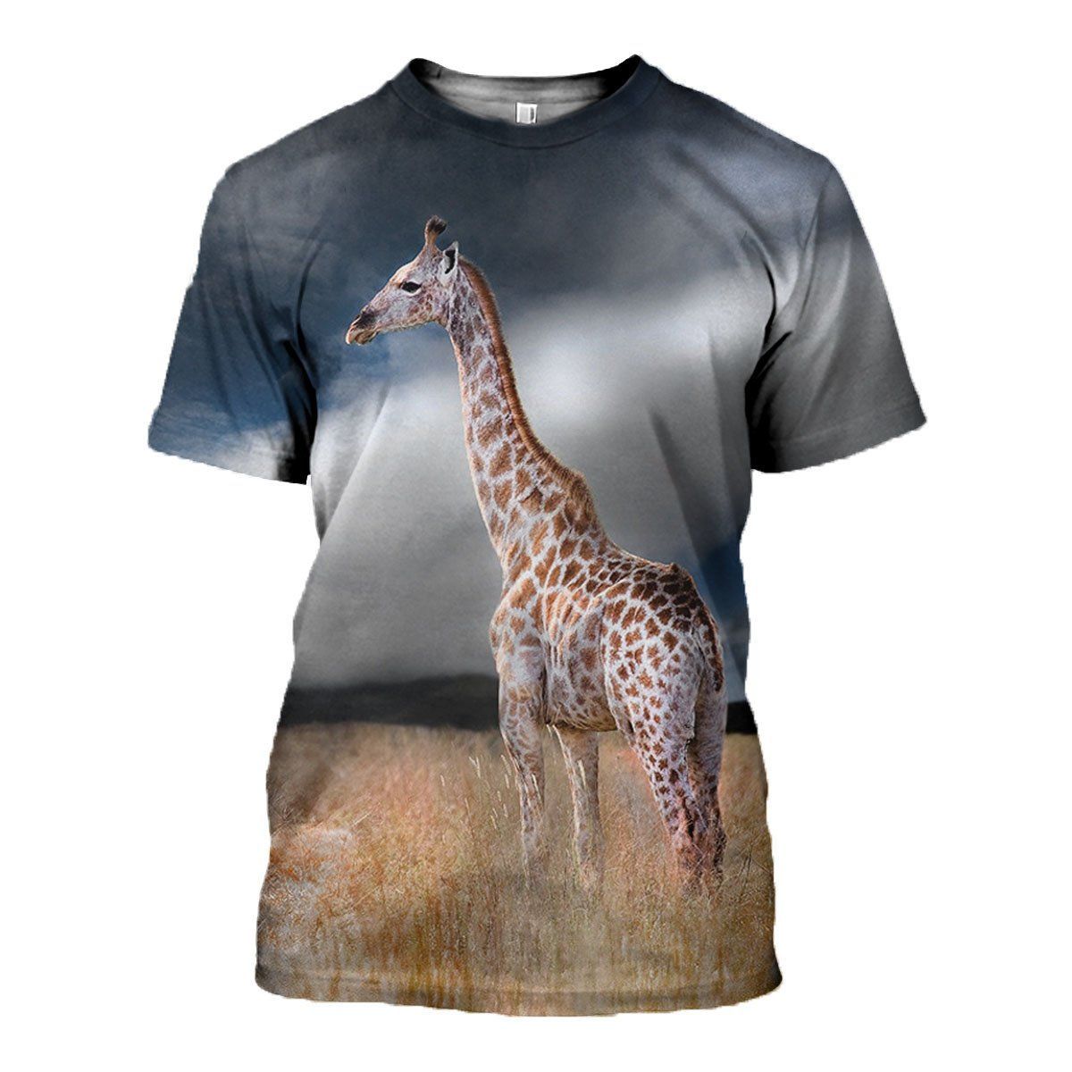 Giraffe graphic t-shirt, unisex cotton tee