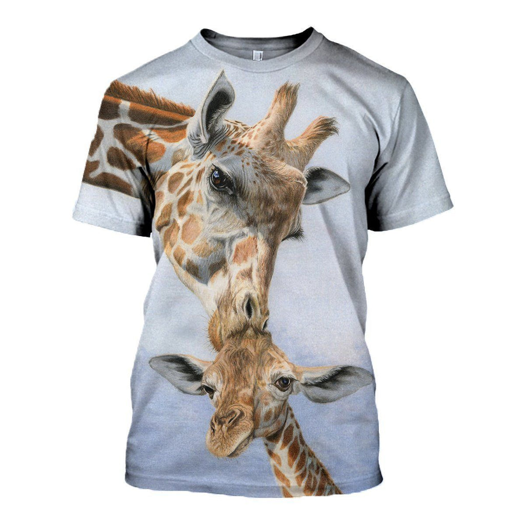 Giraffe graphic t-shirt, unisex cotton tee