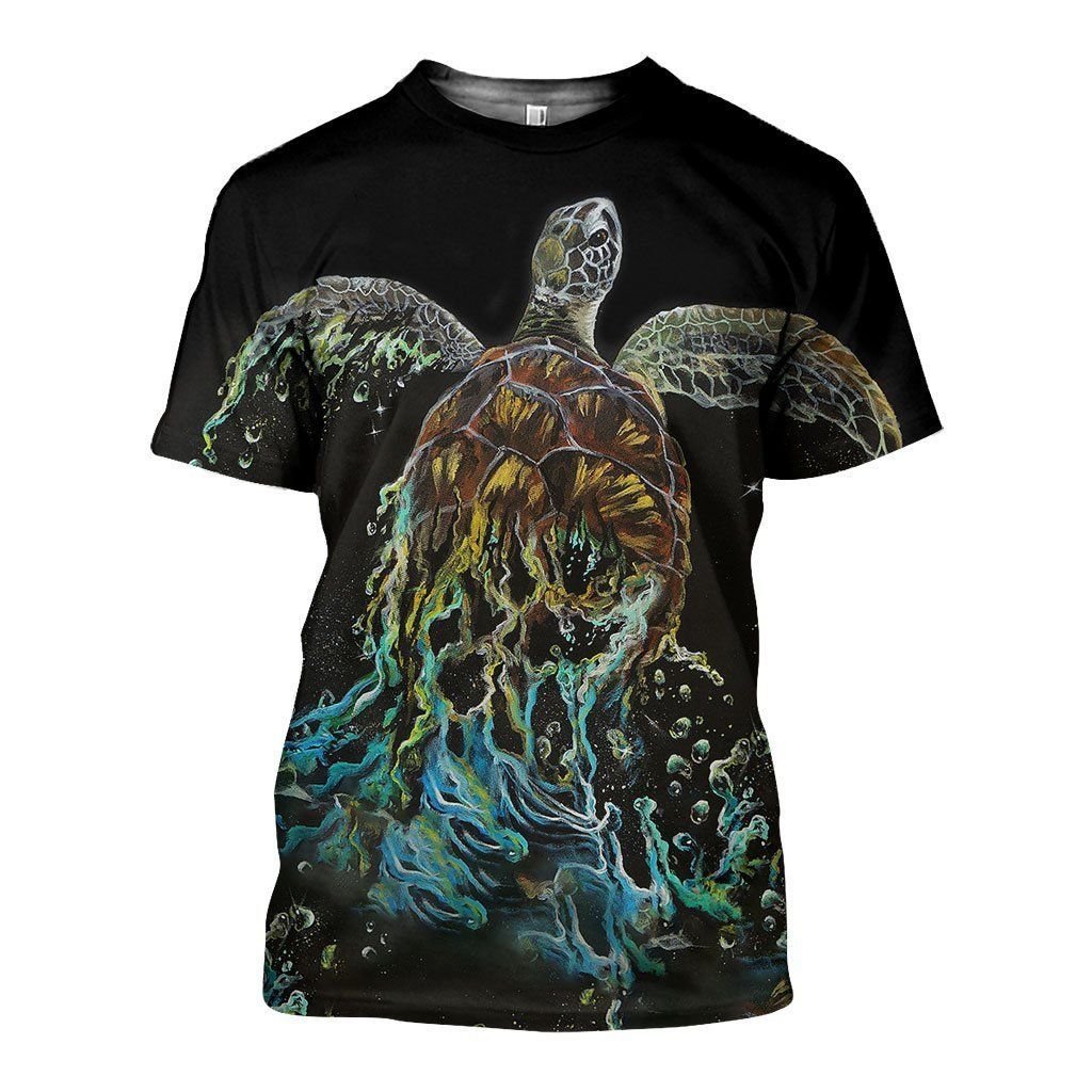 Turtle Art graphic t-shirt, unisex cotton tee