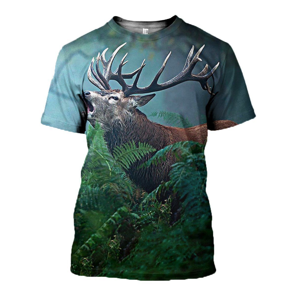 Deer graphic t-shirt, unisex cotton tee