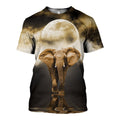 Elephant Moon graphic t-shirt, unisex cotton tee