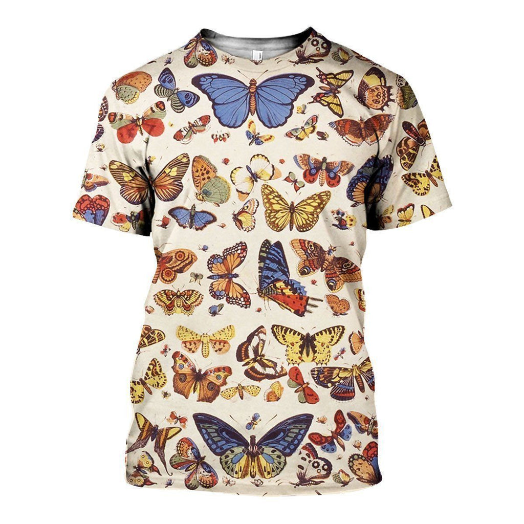 Butterfly Collection graphic t-shirt, unisex cotton tee