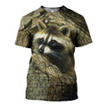 Raccoon graphic t-shirt, unisex cotton tee