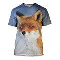 Fox graphic t-shirt, unisex cotton tee