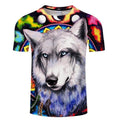 Wolf Galaxy graphic t-shirt, unisex cotton tee