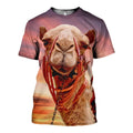 Camel graphic t-shirt, unisex cotton tee