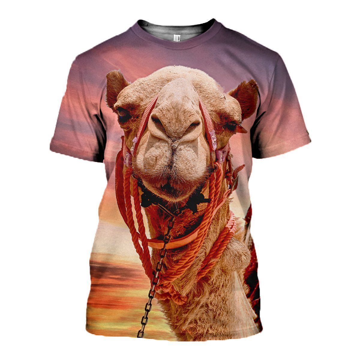 Camel graphic t-shirt, unisex cotton tee