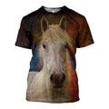 Horse graphic t-shirt, unisex cotton tee
