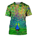 Peacock Ahk graphic t-shirt, unisex cotton tee