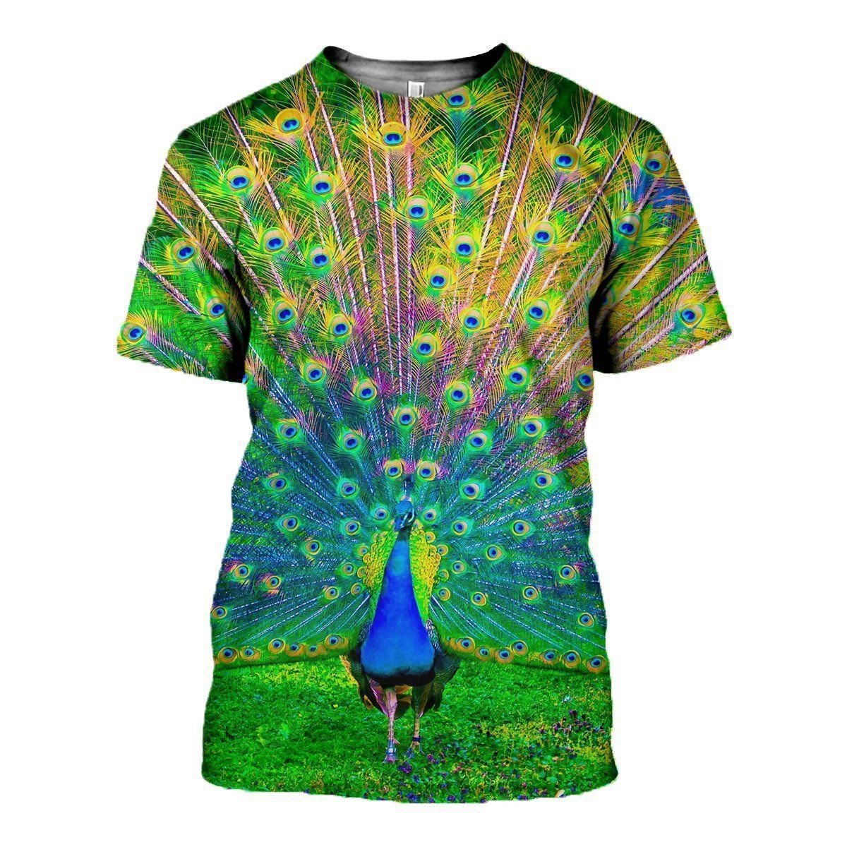 Peacock Ahk graphic t-shirt, unisex cotton tee