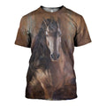 Horse graphic t-shirt, unisex cotton tee