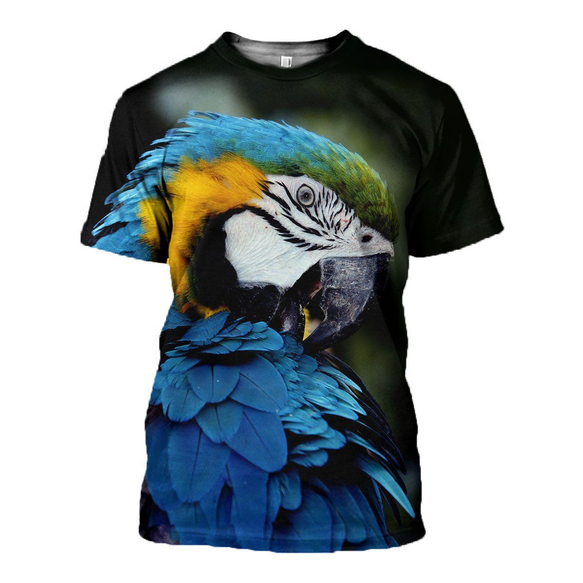 Parrot graphic t-shirt, unisex cotton tee