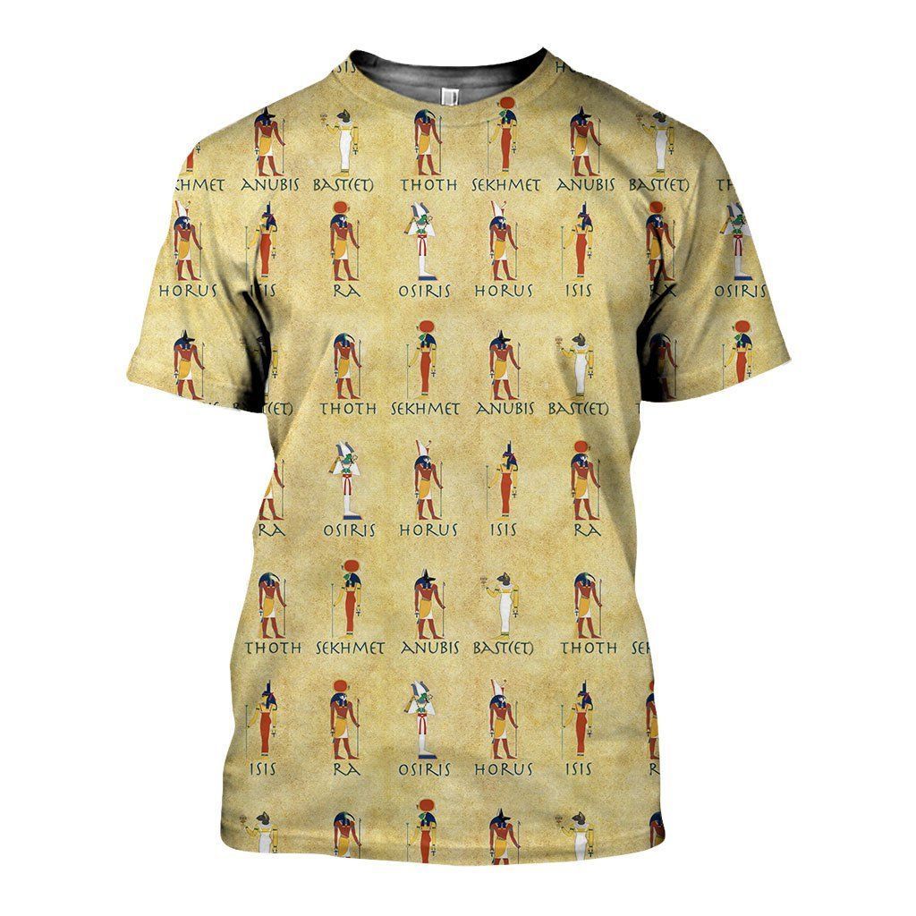 Gods of Ancient Egypt graphic t-shirt, unisex cotton tee