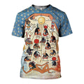 The Main Gods of Ancient Egypt graphic t-shirt, unisex cotton tee