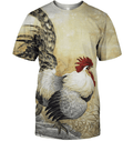 Rooster Strong graphic t-shirt, unisex cotton tee