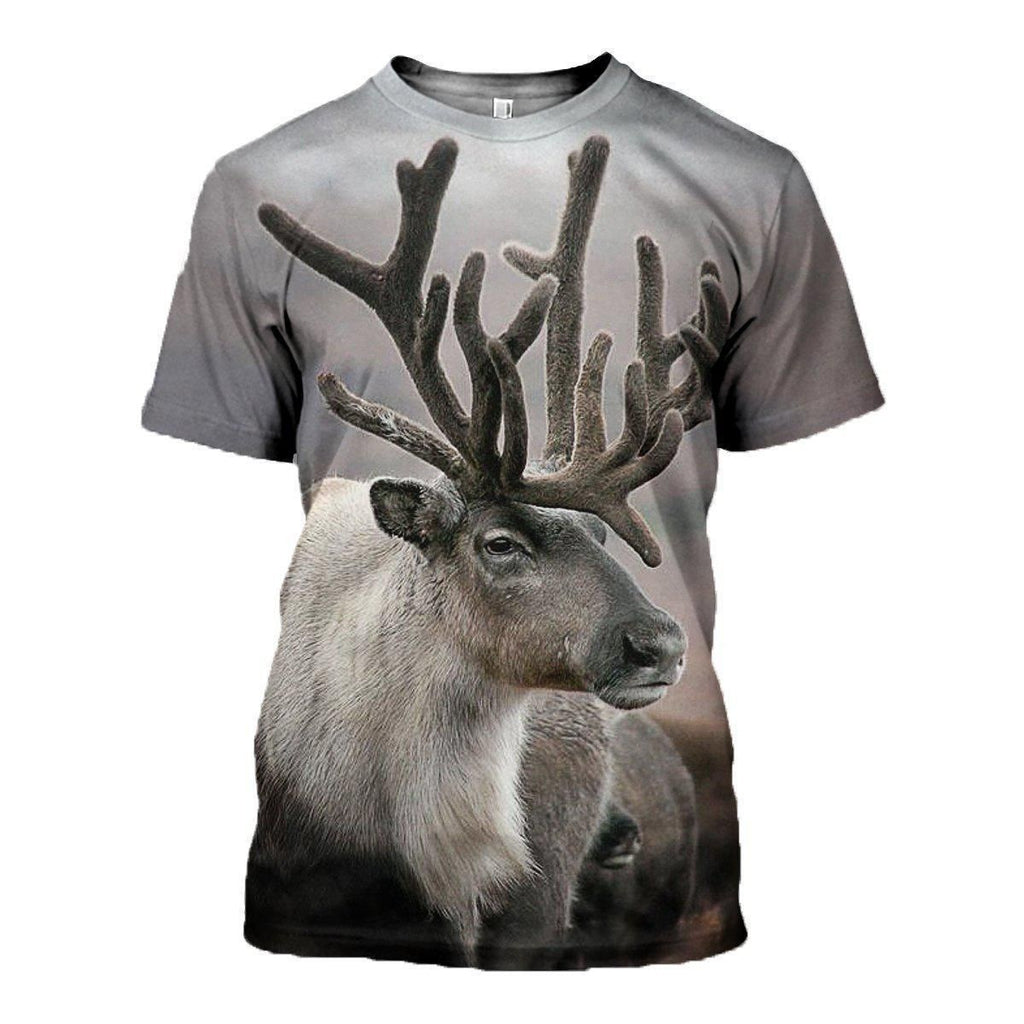Reindeer graphic t-shirt, unisex cotton tee