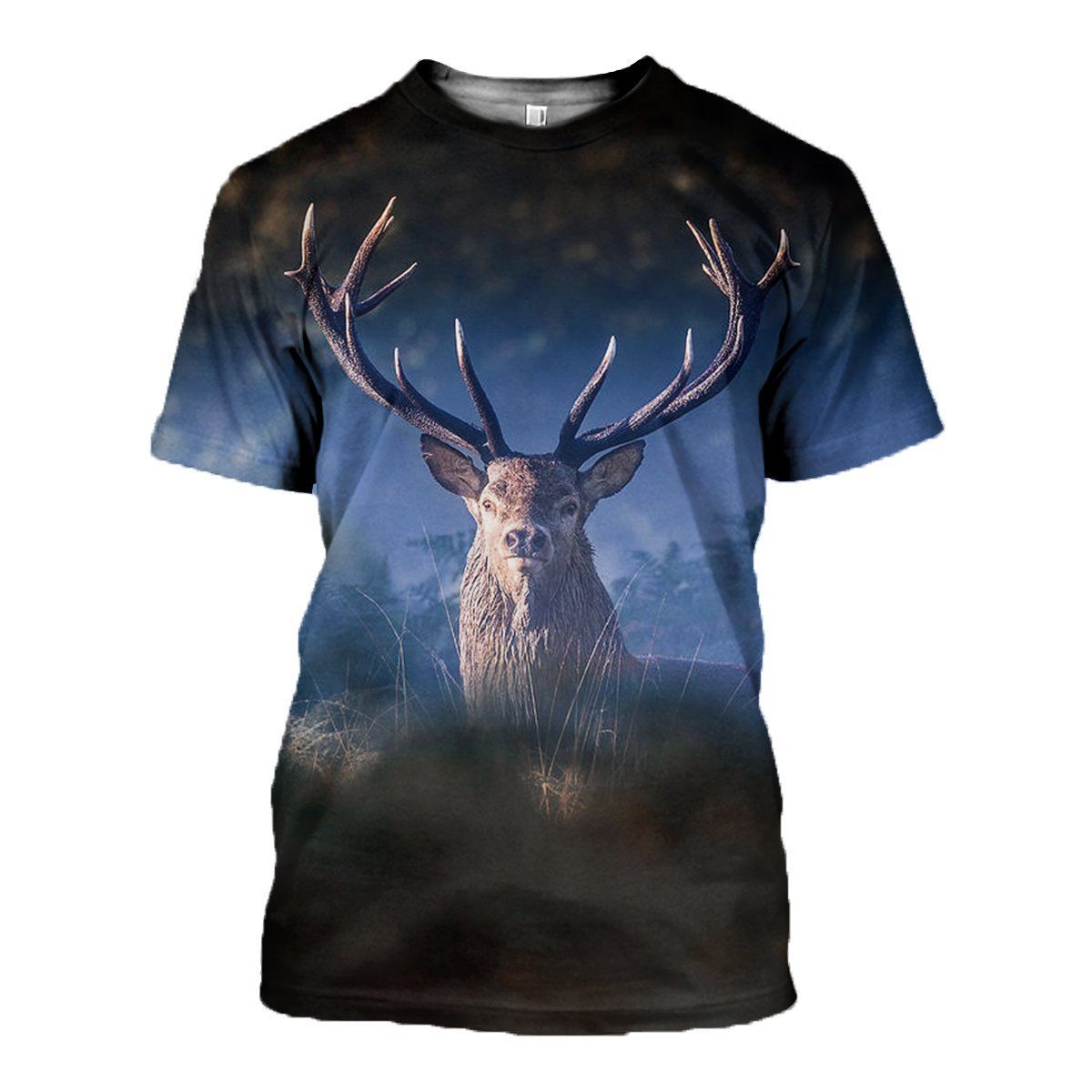 Deer graphic t-shirt, unisex cotton tee