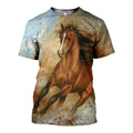 Horse graphic t-shirt, unisex cotton tee