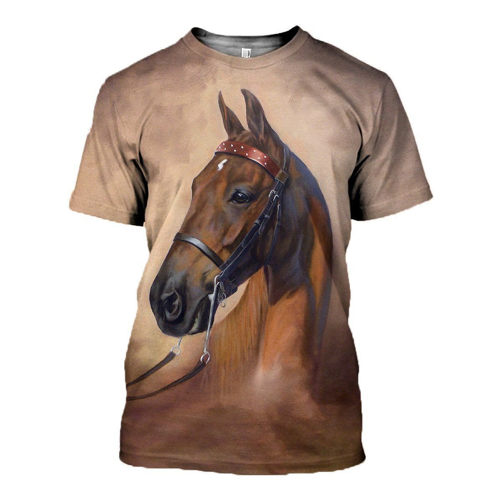 Horse graphic t-shirt, unisex cotton tee