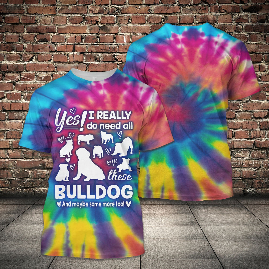 Bulldog graphic t-shirt, unisex cotton tee
