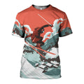 Skiing graphic t-shirt, unisex cotton tee