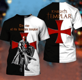 The Rise of the Knight Templar graphic t-shirt, unisex cotton tee
