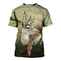 Deer graphic t-shirt, unisex cotton tee